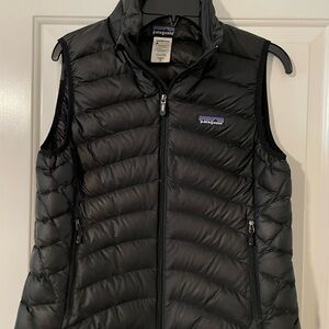 Patagonia Women's Black Down Sweater Vest (Puffer Vest) size medium
